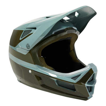 Kask rowerowy FOX RAMPAGE GRAPHIC 2 EUCALYPTUS zielony niebieski