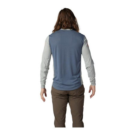 Koszulka rowerowa FOX RANGER DR Z DŁUGIM RĘKAWEM AVIATION GREY VINTAGE szary