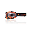 Gogle motocyklowe IMX DUST ORANGE MATT/BLACK MATT SZYBA DARK SMOKE + CLEAR pomarańczowy czarny mat