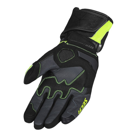 Rękawice sportowe SECA ATOM FLUO YELLOW czarny żółty fluo