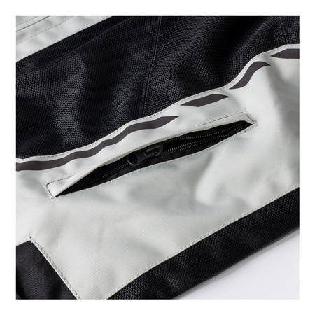 Kurtka tekstylna OZONE JET II ICE/BLACK/FLUO YELLOW szary żółty fluo czarny