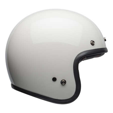 Kask otwarty BELL CUSTOM 500 VINTAGE SOLID WHITE biały