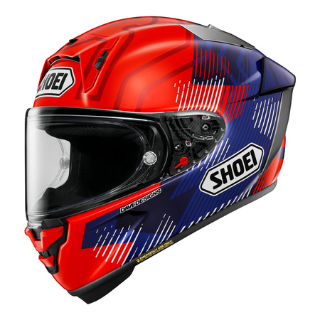 Kask integralny SHOEI X-SPR PRO MARQUEZ 8 TC-1 czerwony niebieski