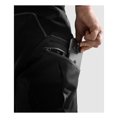 Spodnie tekstylne REBELHORN HIFLOW V SHORT BLACK czarny