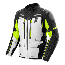 Kurtka tekstylna SHIMA DUNE 2.0 G2 FLUO szary żółty fluo czarny