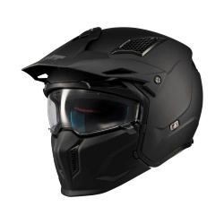 Kask otwarty MT STREETFIGHTER SV S PURE BLACK MATT czarny mat