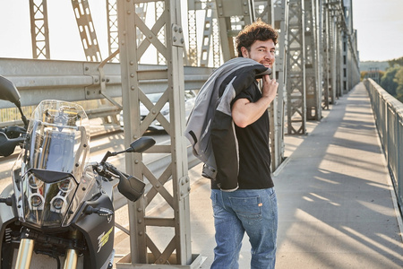 Jeansy motocyklowe SHIMA DEVON MEN BLUE niebieski