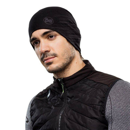 Czapka zimowa BUFF MICROFIBER REVERSIBLE US R-SOLID BLACK