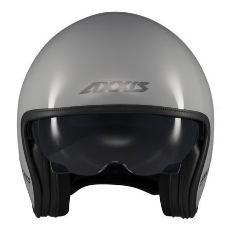 Kask otwarty AXXIS HORNET S SV SOLID A2 GLOSS GREY szary