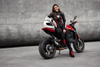 Trampki motocyklowe damskie SHIMA SX-2 EVO LADY BLACK czarny biały