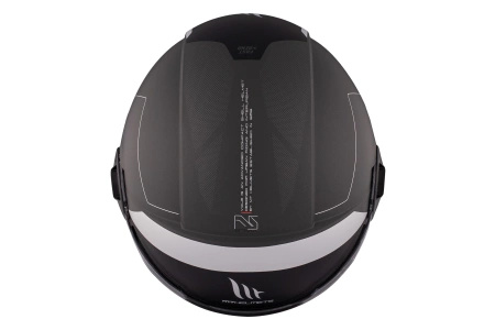 Kask otwarty MT VIALE SV S 68 UNIT MATT GREY szary czarny biały