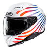 Kask integralny HJC F71 ZEN WHITE/RED biały czerwony niebieski