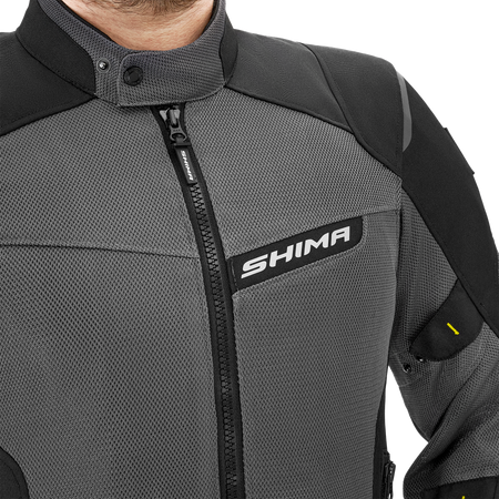 Kurtka tekstylna SHIMA RUSH 2.0 VENTED FLUO szary żółty fluo czarny