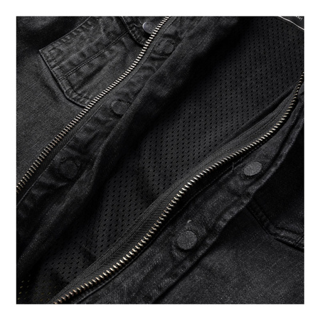 Koszula motocyklowa damska BROGER ALASKA LADY JEANS WASHED BLACK czarny