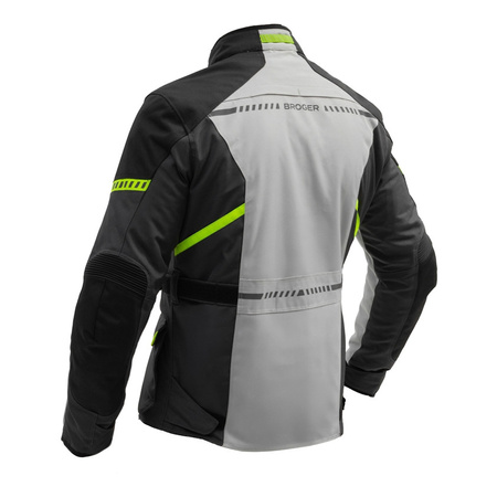 Kurtka tekstylna BROGER OVERLAND BLACK/GREY/FLUO YELLOW czarny szary żółty fluo