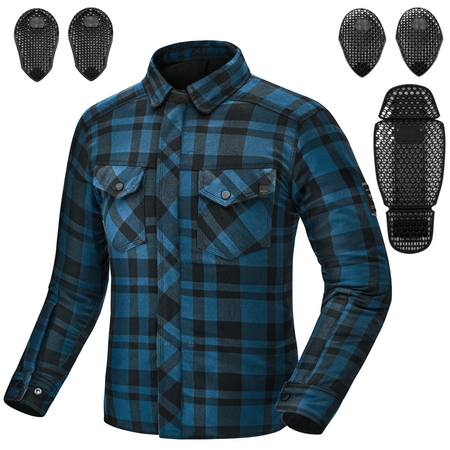 Koszula motocyklowa SHIMA RENEGADE MEN 2 BLUE niebieski