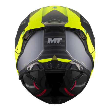Kask integralny MT THUNDER 4 R SV WIND TUNNEL B3 MATT czarny szary żółty fluo
