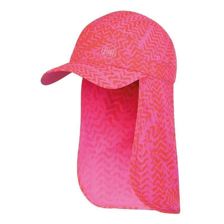 Czapka z daszkiem dziecięca BUFF SAHARA CAP KIDS KUMKARA FUCHSIA