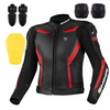 Kurtka skórzana SHIMA CHASE RED czarny czerwony