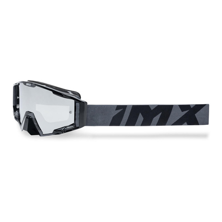 Gogle motocyklowe IMX SAND GRAPHIC BLACK GLOSS/GREY SZYBA SILVER IRIDIUM + CLEAR czarny szary