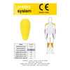 Protektory wymienne bioder PROTECT SYSTEM SW-267 żółte