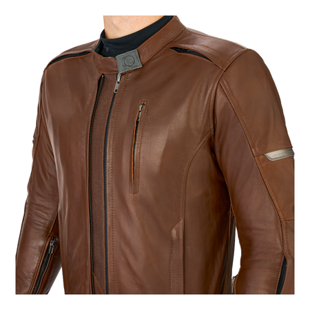 Kurtka skórzana SHIMA HUNTER+ 2.0 BROWN brązowy