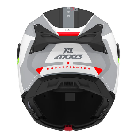 Kask szczękowy AXXIS GHOSTFIGHTER SV SLEEK A2 GLOSS szary grafitowy pomarańczowy fluo