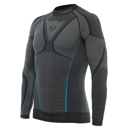 Koszulka termoaktywna DAINESE DRY LS BLACK/BLUE czarny niebieski