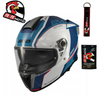 Kask integralny AXXIS HAWK EVO SV TITAN A7 GLOSS BLUE niebieski biały
