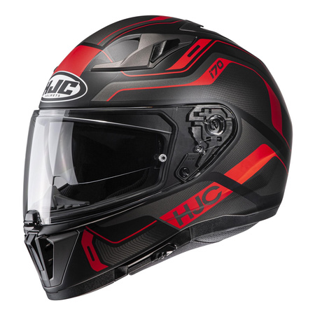 Kask integralny HJC I70 LONEX BLACK/RED czarny czerwony szary