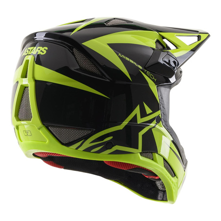 Kask rowerowy ALPINESTARS MISSILE TECH BLACK/FLUO YELLOW czarny żółty fluo