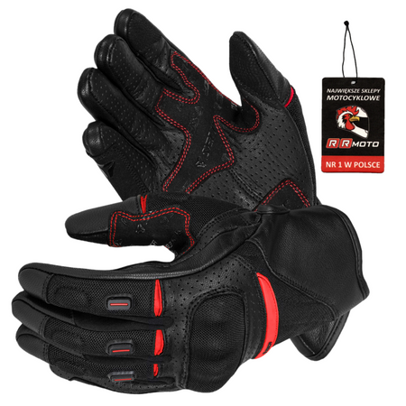 Rękawice miejskie SECA AXIS MESH II RED czarny czerwony