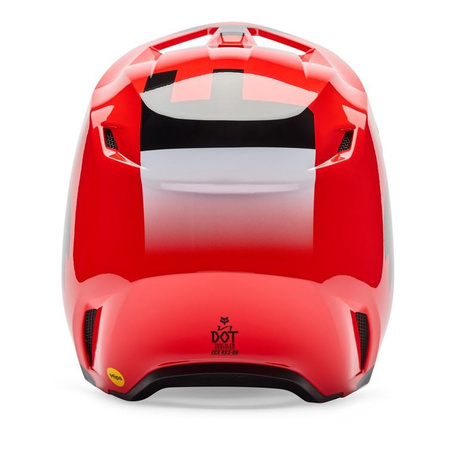 Kask cross FOX V1 SHIELD FLUO RED czerwony fluo czarny