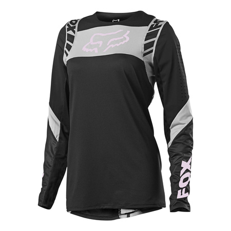 Bluza cross damska FOX LADY FLEXAIR MACH ONE BLACK czarny szary różowy