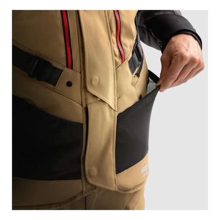 Kurtka tekstylna REBELHORN HARDY 3.0 DESERT/GREY/RED brązowy szary czerwony