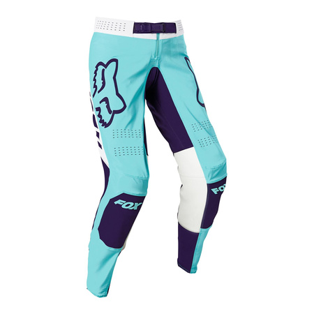 Spodnie cross damskie FOX LADY FLEXAIR MACH ONE AQUA niebieski granatowy biały