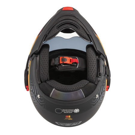 Kask szczękowy NZI MINIMOD WATSON BLACK ANTRACITE MATT szary czarny