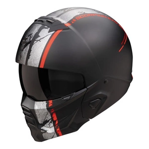 Kask otwarty SCORPION EXO-COMBAT II LORD BLACK/RED czarny czerwony