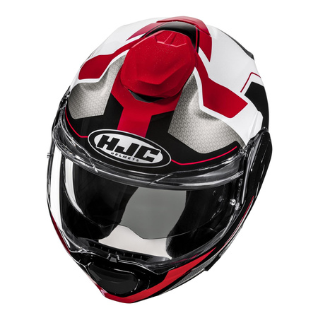 Kask szczękowy HJC F100 BIOS RED/BLACK czerwony czarny