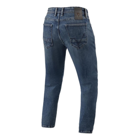 Jeansy motocyklowe REVIT DETROIT 3 TAPERED DARK BLUE USED niebieski