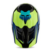 Kask cross FOX V1 STREAK BLACK/YELLOW żółty fluo niebieski czarny