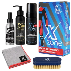 Zestaw do czyszczenia i konserwacji odzieży skórzanej XZONE STRONG Z JONAMI MAN + SZCZOTKA 350ml