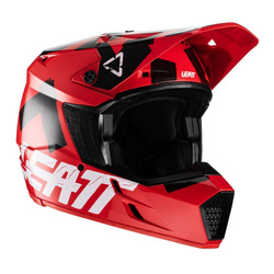 Kask cross LEATT MOTO 3.5 V22 RED czerwony czarny biały