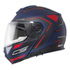 Kask szczękowy SCHUBERTH C5 ECE OMEGA BLUE niebieski czerwony czarny biały