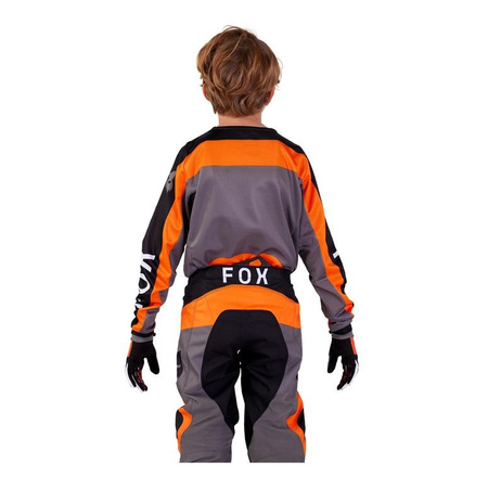 Bluza cross dziecięca FOX JUNIOR 180 BALLAST BLACK/GREY czarny szary pomarańczowy