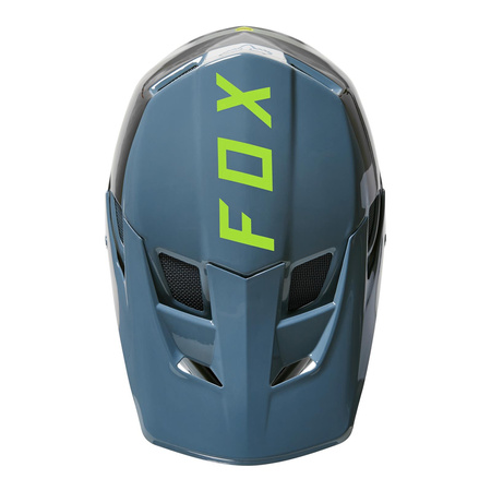 Kask rowerowy FOX RAMPAGE GRAPHIC 2 DUSTY BLUE niebieski czarny