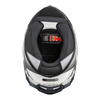 Kask integralny NZI TRENDY ELEGANCE WHITE BLACK TINTED MATT biały czarny