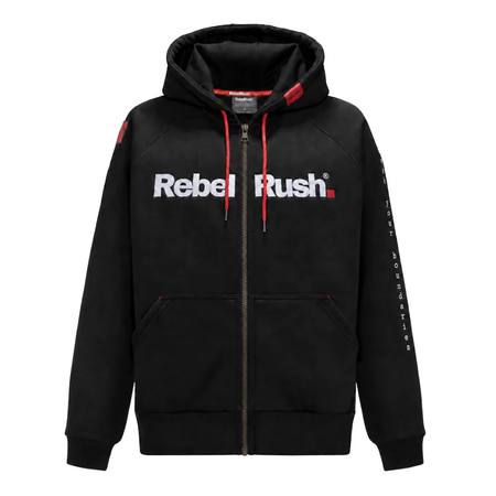 Bluza REBELRUSH ZIP BLACK czarny