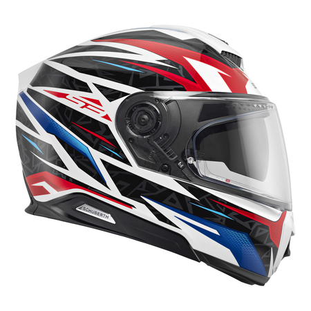 Kask integralny SCHUBERTH S3 ECE THUNDER BLUE biały niebieski czerwony