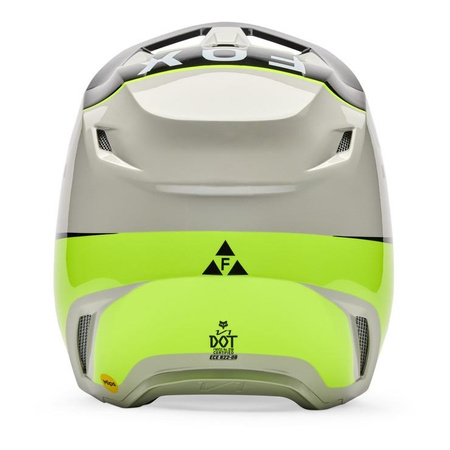 Kask cross FOX V1 COLLECT GREY/YELLOW szary żółty fluo